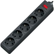 Сетевой фильтр Defender ES 3 3 м, черный, 5 розеток/ Surge Protector Defender ES 3 3m, black, 5 outlets