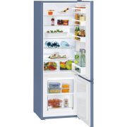 Холодильник Liebherr/ 161.2x55x63, объем камер 212+53, морозильная камера снизу, синий