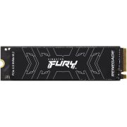 Твердотельный накопитель/ Kingston SSD Fury Renegade, 1000GB, M.2(22x80mm), NVMe, PCIe 4.0 x4, 3D TLC, R/W 7300/6000MB/s, IOPs 900 000/1 000 000, DRAM buffer 1024MB, TBW 1000, DWPD 0.55 (5 лет)