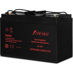 Батарея POWERMAN Battery CA121000, напряжение 12В, емкость 100Ач, макс. ток разряда 800А, макс. ток заряда 30А, свинцово-кислотная типа AGM, тип клемм М2, Д/Ш/В 329/172/215, 27.7 кг./ Battery POWERMAN Battery CA121000, voltage 12V, capacity 100Ah, m