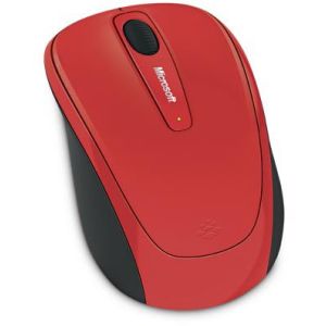 Мышь/ Microsoft Wireless Mobile Mouse 3500 Flame Red Gloss (1000dpi, BlueTrack™, FM, 3btn+Roll, 1xAA, nanoreceiver ) Retail