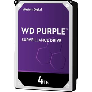 Жесткий диск/ HDD WD SATA3 4TB Purple Video IntelliPower 64Mb  1 year warranty