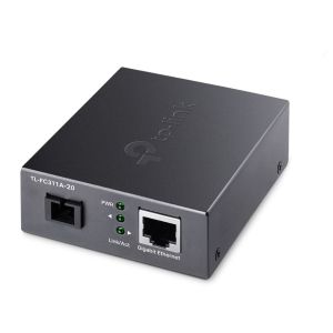 Медиаконвертер/ Gigabit WDM media converter, 9/125µm Single-mode Fiber, 1 SC Fiber port, 1 100/1000Mbps RJ-45 port, wave length 1550nm/1310nm