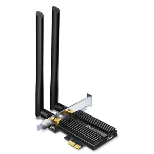 Сетевой адаптер/ 11AX 3000Mbps dual-band PCI-E adapter, 2402Mbps at 5G and 574Mbps at 2.4G, support Bluetooth 5.0, WPA2 encryption, two external Antennas.