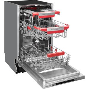 Встраиваемая посудомоечная машина Kuppersberg/ 45 см, 11 комплектов, 7 программ, 44 дБ, конденсационная сушка
