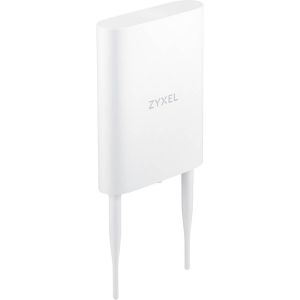 Точка доступа/ Zyxel Zyxel NebulaFlex NWA55AXE hybrid outdoor access point, 802.11a / b / g / n / ac / ax (2.4 and 5 GHz), external 2x2 antennas (included), up to 575 + 1200 Mbps, 1xLAN GE, anti- 4G / 5G, no Captive portal and WPA-Enterprise support