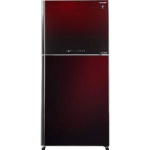 Холодильник Sharp/ 1670х700х720 см. Full No Frost, J-TECH Inverter,Hybrid Cooling. A+ Бордовый.