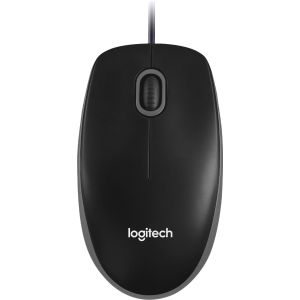 Мышь/ Logitech Optical Mouse B100  Black USB   OEM