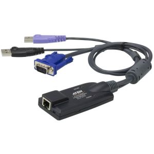Модуль удлинителя, SVGA+KBD+MOUSE USB 2.0+AUDIO,  50 метр., для подкл. комплекта перключат. KN2124v/KN2140v/KN4124v/KN4140v, макс.разреш. 1920х1200, RJ45+HD-DB15+USB A-тип+2xMINI JACK, Female+4xMale, без Б.П.,(Virtual Media DDC2B)/ USB Virtual Media