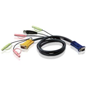 КВМ-кабель USB для соединения с ПК HDB USB и аудио/ CABLE HD15M/MD6M/MD6M/SP/SP-SP 5M