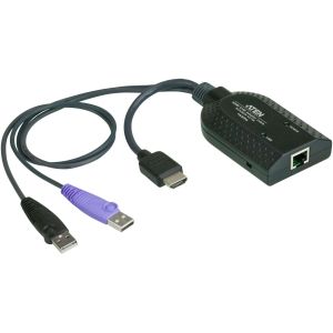 Модуль удлинителя, HDMI+KBD+MOUSE USB,  50 метр., для подкл. комплекта перключат. KN2124v/2140v/4124v/4140v/2116A/2132/4116/4132; KM0532/0932/0032, макс.разреш. 1920х1200, RJ45+HD-DP+USB A-тип, Female+2xMale, без Б.П., (DDC2B)/ HDMI USB Virtual Medi
