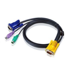 Кабель KVM PS/2  HD15M/USB A(M)--SPHD15M 3м/ CABLE SP15M -HD15M/MINIDIN6M 3m