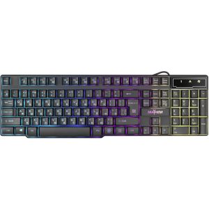 Defender Проводная игровая клавиатура Mayhem GK-360DL RU,RGB подсветка,19 Anti-Ghost