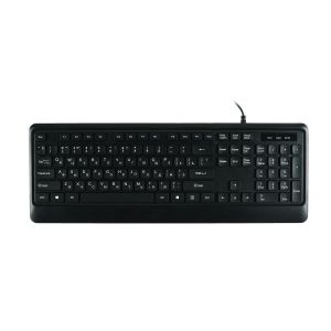 Клавиатура проводная K100/ Keyboard K100, USB wired, 105 кл, 1.8m, Foxline