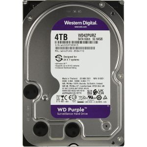 Жесткий диск/ HDD WD SATA3 4TB Purple 5400 RPM 256Mb  1 year warranty