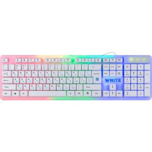 Defender Проводная игровая клавиатура White GK-172 RU,радуж. подсветка,104 кнопки