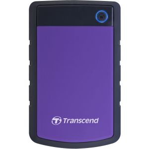 Portable HDD 4TB Transcend StoreJet 25H3 (Purple), Anti-shock protection, One-touch backup, USB 3.1 Gen1, 132x81x25mm, 298g /3 года/