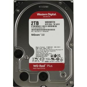 Жесткий диск/ HDD WD SATA3 2Tb NAS Red Plus 5400 128Mb 1 year warranty