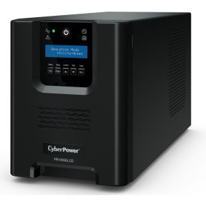 ИБП CyberPower PR1000ELCD, Line-Interactive, 1000VA/900W, 8 IEC-320 С13 розеток, USB&Serial, SNMPslot, LCD дисплей, Black, 0.6х0.35х0.4м., 21кг./ UPS Line-Interactive CyberPower PR1000ELCD 1000VA/900W USB/RS-232/EPO/SNMPslot (8 IEC С13)