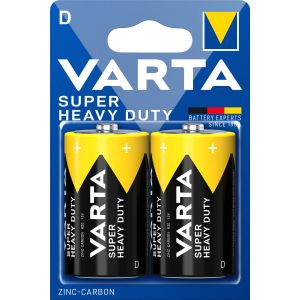 Батарейка Varta SUPERLIFE R20 D BL2 Heavy Duty 1.5V (2020) (2/24/120) (2 шт.)