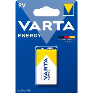 Батарейка Varta ENERGY Крона 6LR61 BL1 Alkaline 9V (4122) (1/10/50) (1 шт.)