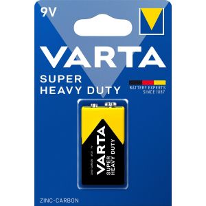 Батарейка Varta SUPERLIFE Крона 6F22 BL1 Heavy Duty 9V (2022) (1/10/50) (1 шт.)