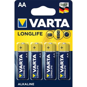 Батарейка Varta LONGLIFE LR6 AA BL4 Alkaline 1.5V (4106) (4/80/400) (4 шт.)