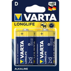 Батарейка Varta LONGLIFE LR20 D BL2 Alkaline 1.5V (4120) (2/20/100) (2 шт.)