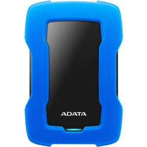 Внешний жесткий диск/ Portable HDD 1TB ADATA HD330 (Blue), Silicone, USB 3.2 Gen1, 133x89x16mm, 190g /3 года/