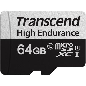 Карта памяти/ Transcend 64GB microSDXC Class 10 UHS-I U1, R100, W45MB/s without SD adapter