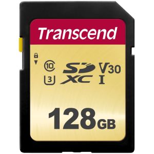 Карта памяти/ Transcend 128GB SDXC Class 10 UHS-I U3 V30 R95, W60MB/s