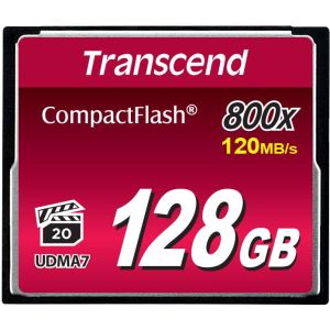 Карта памяти/ Transcend 128GB Compact Flash 800x