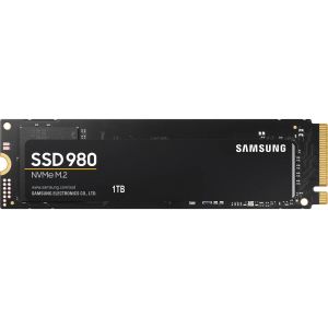 Твердотельные накопители/ Samsung SSD 980, 1000GB, M.2(22x80mm), NVMe 1.4, PCIe 3.0 x4, 3-bit MLC, R/W 3500/3000MB/s, IOPs 500 000/480 000, TBW 600, DWPD 0.33 (12 мес.)