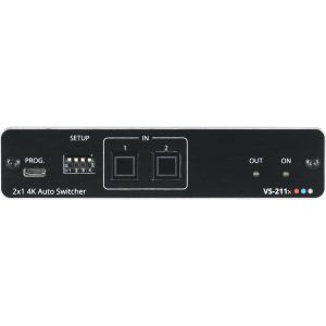 Коммутатор 2х1 HDMI с автоматическим переключением; коммутация по наличию сигнала, поддержка 4K60 4:4:4, деэмбедирование аудио