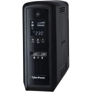 ИБП CyberPower CP1300EPFCLCD, Line-Interactive, 1300VA/780W, 6 Schuko розеток, USB, RJ11/RJ45, LCD дисплей, Black, 0.17х0.25х0.2м., 11.5кг.