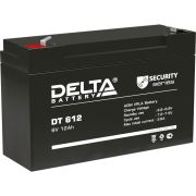 Батарея DELTA серия DT, DT 612, напряжение 6В, емкость 12Ач (разряд 20 часов),  макс. ток разряда (5 сек.) 150А, макс. ток заряда 3.6А, свинцово-кислотная типа AGM, клеммы F2, ДxШxВ 151х50х94мм., вес 1.6кг., срок службы 5 лет./ Battery DELTA series 
