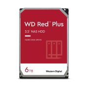 Жесткий диск/ HDD WD SATA3 6TB Red plus 5640rpm 128Mb 1 year warranty (replacement WD60EFZX)