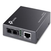 Конвертер/ 1000Mbps RJ45 to 1000Mbps single-mode SC fiber Converter, Full-duplex,up to 15Km, switching power adapter, chassis mountable
