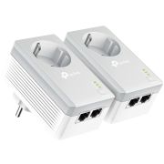 Адаптер Powerline/ AV600 2-port Powerline  Adapter with AC Pass Through Starter Kit, 2 Fast Ethernet ports, Twin Pack