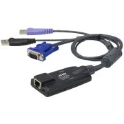 Модуль удлинителя, SVGA+KBD+MOUSE USB 2.0+AUDIO,  50 метр., для подкл. комплекта перключат. KN2124v/KN2140v/KN4124v/KN4140v, макс.разреш. 1920х1200, RJ45+HD-DB15+USB A-тип+2xMINI JACK, Female+4xMale, без Б.П.,(Virtual Media DDC2B)