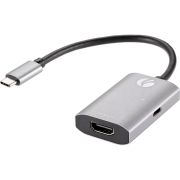 Адаптер/ Aдаптер USB 3.1 Type-Cm --> HDMI A(f) , 4K@60Hz, PD charging, Alum Shell, VCOM <CU452A>
