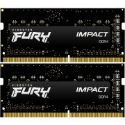 Память оперативная/ Kingston 16GB 2666MHz DDR4 CL15 SODIMM (Kit of 2) FURY Impact
