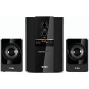 SVEN MS-1820 чёрный, акустическая система 2.1, мощность(RMS):18Вт+2х11 Вт, FM-тюнер, USB/SD, дисплей, ПДУ