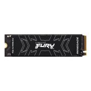 Твердотельный накопитель/ Kingston SSD Fury Renegade, 1000GB, M.2(22x80mm), NVMe, PCIe 4.0 x4, 3D TLC, R/W 7300/6000MB/s, IOPs 900 000/1 000 000, DRAM buffer 1024MB, TBW 1000, DWPD 0.55, with Heat Spreader (5 лет)