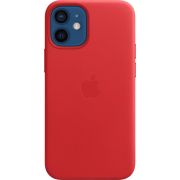 Кожаный чехол MagSafe для iPhone 12 mini, алый цвет (PRODUCT)RED