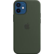 Силиконовый чехол MagSafe для iPhone 12 mini, цвет «кипрский зелёный»