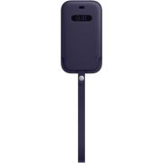 Кожаный чехол-конверт MagSafe для iPhone 12 mini, тёмно-фиолетовый цвет