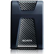 Внешний жесткий диск/ Portable HDD 4TB ADATA HD650 (Black), Silicone, USB 3.2 Gen1, 127x99x27mm, 390g /3 года/