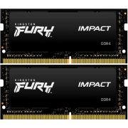 Память оперативная/ Kingston 64GB 3200MHz DDR4 CL20 SODIMM (Kit of 2) FURY Impact