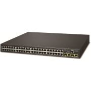 коммутатор/ PLANET IPv4/IPv6, 48-Port 10/100/1000Base-T  + 4-Port 100/1000MBPS SFP L2/L4 /SNMP Manageable Gigabit Ethernet Switch